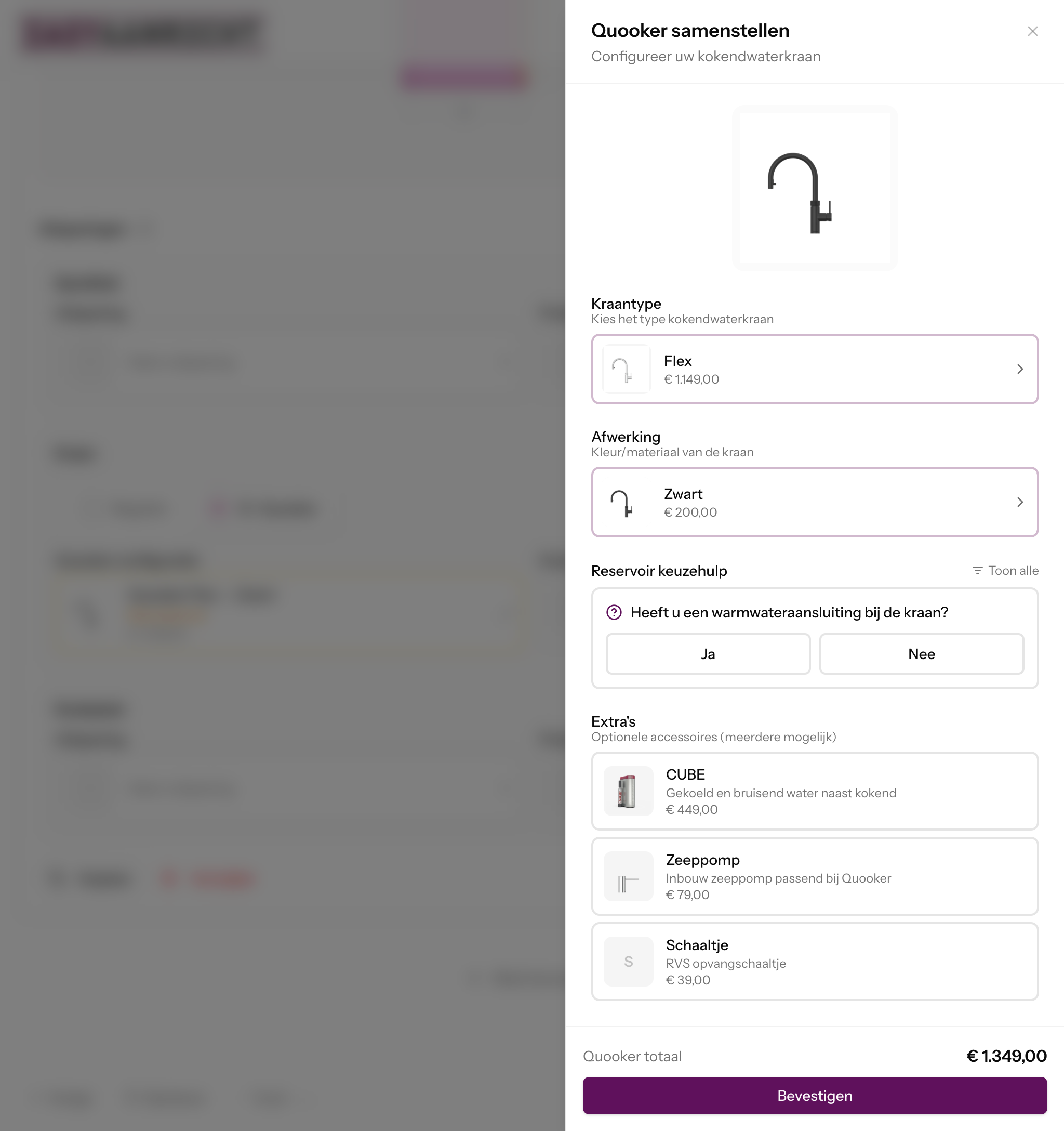 Quooker configurator