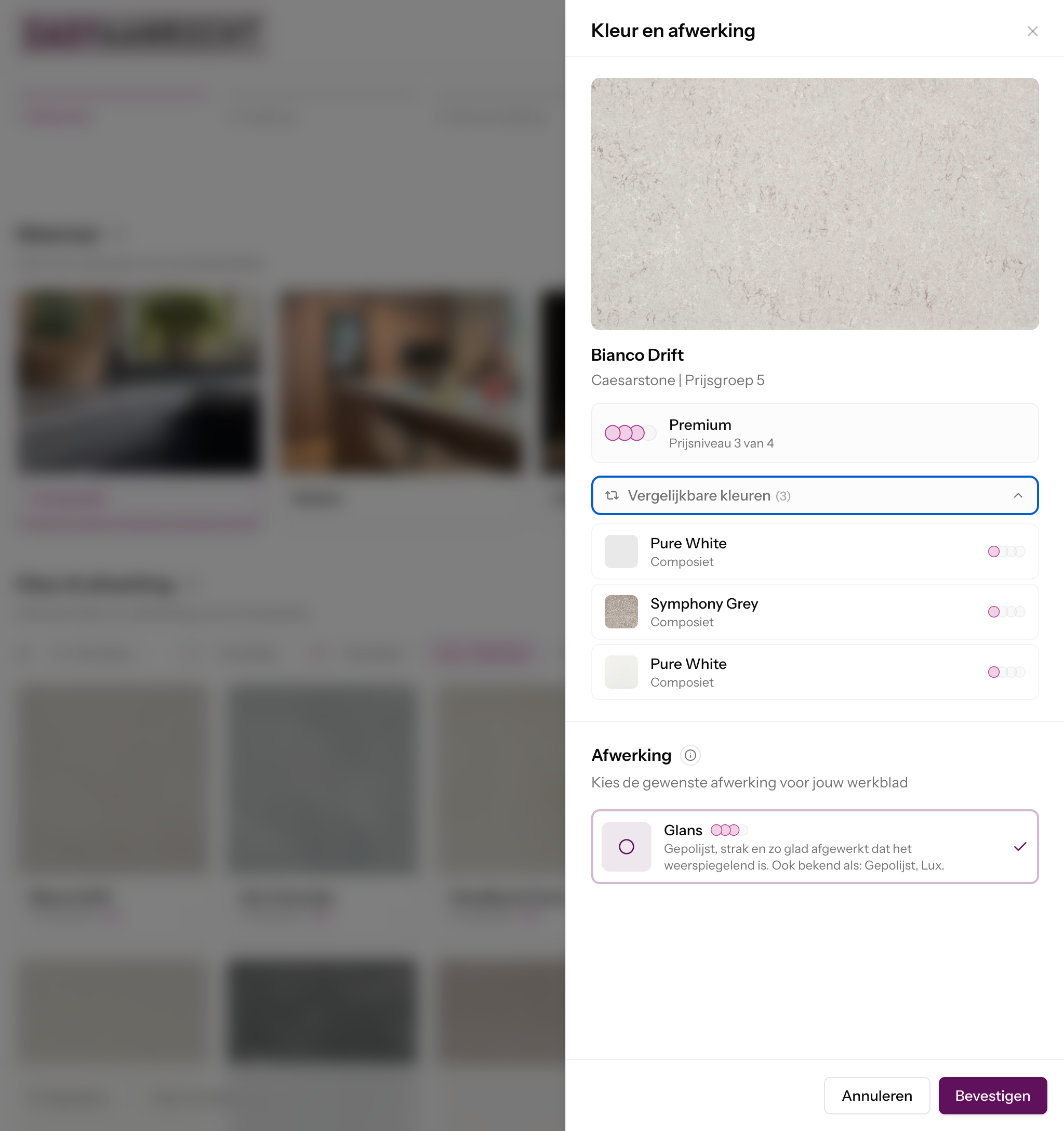 Kleur detailweergave